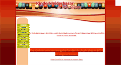 Desktop Screenshot of kinderkleiderbasar.info