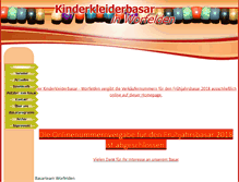 Tablet Screenshot of kinderkleiderbasar.info